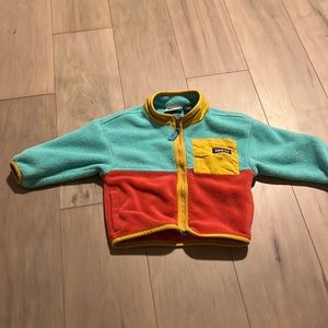 Patagonia baby synchilla fleece jacket 12-18m